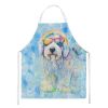 Old English Sheepdog Hippie Dawg Apron Cooking Kitchen Server Baking Crafts Gardening for Adult Women Men, Unisex, Large, Multicolor