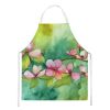 Virginia American Dogwood in Watercolor Apron Cooking Kitchen Server Baking Crafts Gardening for Adult Women Men, Unisex, Large, Multicolor