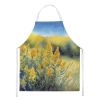 Nebraska Goldenrod in Watercolor Apron Cooking Kitchen Server Baking Crafts Gardening for Adult Women Men, Unisex, Large, Multicolor