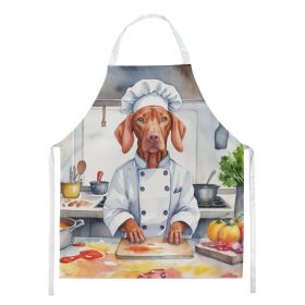 Vizsla The Chef Apron Cooking Kitchen Server Baking Crafts Gardening for Adult Women Men, Unisex, Large, Multicolor