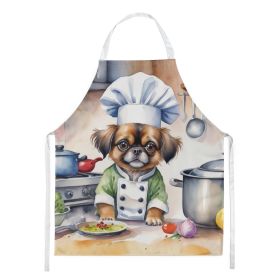 Tibetan Spaniel The Chef Apron Cooking Kitchen Server Baking Crafts Gardening for Adult Women Men, Unisex, Large, Multicolor