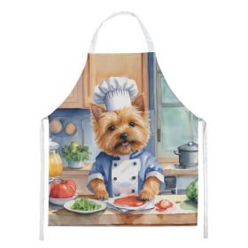 Norwich Terrier The Chef Apron Cooking Kitchen Server Baking Crafts Gardening for Adult Women Men, Unisex, Large, Multicolor