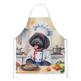 Portuguese Water Dog The Chef Apron Cooking Kitchen Server Baking Crafts Gardening for Adult Women Men, Unisex, Large, Multicolor