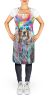 Bearded Collie Hippie Dawg Apron Cooking Kitchen Server Baking Crafts Gardening for Adult Women Men, Unisex, Large, Multicolor