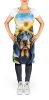 Black and Tan Coonhound in Sunflowers Apron Cooking Kitchen Server Baking Crafts Gardening for Adult Women Men, Unisex, Large, Multicolor