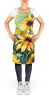 Maryland Black-Eyed Susans in Watercolor Apron Cooking Kitchen Server Baking Crafts Gardening for Adult Women Men, Unisex, Large, Multicolor