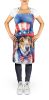 American Foxhound Patriotic American Apron Cooking Kitchen Server Baking Crafts Gardening for Adult Women Men, Unisex, Large, Multicolor