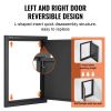 BBQ Access Door, 16W x 22H Inch Single Outdoor Kitchen Door, Cold Plate Flush Mount Door, Wall Vertical Door with Handle, for BBQ Island