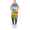 Nebraska Goldenrod in Watercolor Apron Cooking Kitchen Server Baking Crafts Gardening for Adult Women Men, Unisex, Large, Multicolor