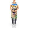 Anatolian Shepherd in Sunflowers Apron Cooking Kitchen Server Baking Crafts Gardening for Adult Women Men, Unisex, Large, Multicolor