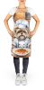 Lhasa Apso The Chef Apron Cooking Kitchen Server Baking Crafts Gardening for Adult Women Men, Unisex, Large, Multicolor