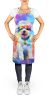 Bichon Frise Hippie Dawg Apron Cooking Kitchen Server Baking Crafts Gardening for Adult Women Men, Unisex, Large, Multicolor