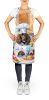 American Water Spaniel The Chef Apron Cooking Kitchen Server Baking Crafts Gardening for Adult Women Men, Unisex, Large, Multicolor