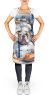 American Bulldog The Chef Apron Cooking Kitchen Server Baking Crafts Gardening for Adult Women Men, Unisex, Large, Multicolor