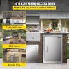 VEVOR BBQ Access Door 14W x 20H Inch, Vertical Single BBQ Door Stainless Steel, Outdoor Kitchen Doors for BBQ Island, Grill Station, Outside Cabinet