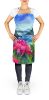 NEW Washington Coast Rhododendrons in Watercolor Apron Cooking Kitchen Server Baking Crafts Gardening for Adult Women Men, Unisex, Large, Multicolor