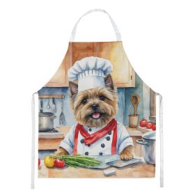 Cairn Terrier The Chef Apron Cooking Kitchen Server Baking Crafts Gardening for Adult Women Men, Unisex, Large, Multicolor (Default: Default)